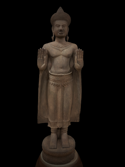 Greystone Statue of  Standing Buddha - 6997